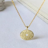 Modern compass necklace nz