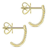 Modern cross earrings Gold nz