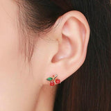 Modern floral earrings nz