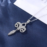 Modern floral necklace nz