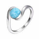 Modern larimar ring nz