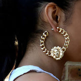 Modern lion earrings nz