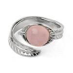 Modern rose quartz ring nz