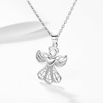 Modern silver angel pendant nz