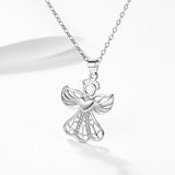 Modern silver angel pendant nz