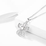 Modern silver angel pendant nz