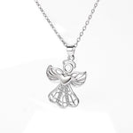 Modern silver angel pendant nz