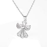Modern silver angel pendant nz