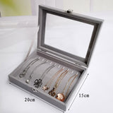 Modern Velvet Jewellery Box 5 nz