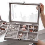 Modern Velvet Jewellery Box nz