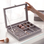Modern Velvet Jewellery Box nz