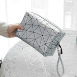 Modern women’s toiletry bag Silver nz