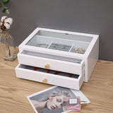 Modern Wooden Jewellery Box White nz
