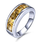 Modern yellow Citrine ring nz