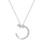 Moon and dog necklace nz