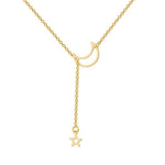 Moon and sun necklace Gold nz