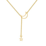Moon and sun necklace Gold nz