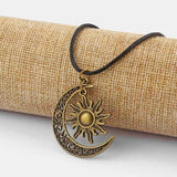 Moon And Sun Pendant Ancient bronze nz