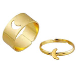 Moon friendship ring Gold nz