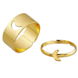Moon friendship ring Gold nz