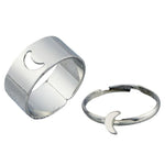 Moon friendship ring Silver nz