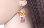 Mosaic cat earrings nz