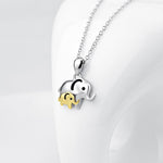 Mother and daughter Elephant necklace nz
