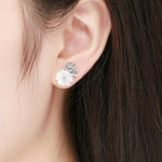 Mother of pearl flower earrings nz