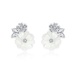 Mother of pearl flower earrings nz