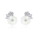 Mother of pearl flower earrings nz