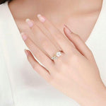 Mother of pearl flower ring nz