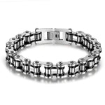 Motorcycle chain bracelet Black / 21,5 cm nz