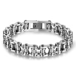 Motorcycle chain bracelet Silver / 21,5 cm nz