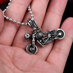 Motorcycle Skull Necklace nz