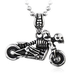 Motorcycle Skull Necklace nz