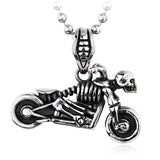 Motorcycle Skull Necklace nz