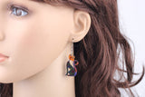 Multicolour Cat Earrings nz