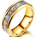 Multicolour dragon ring nz