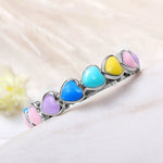 Multicolour heart ring nz