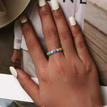 Multicolour heart ring nz