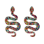 Multicolour snake earrings nz