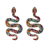 Multicolour snake earrings nz