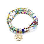 Multicolour tree of life bracelet nz