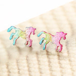Multicoloured Unicorn earrings nz
