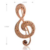 Music note brooch nz