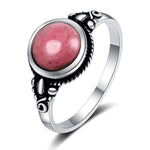 Natural Pearl Rhodochrosite Ring nz