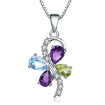 Natural stone butterfly necklace nz