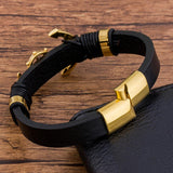 Nautical anchor sailor bracelet Black nz