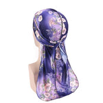 Navy Blue Floral Durag nz