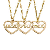 Necklace for 3 friends Gold nz